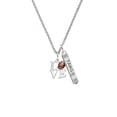 thumbnail image 2 of Delight Jewelry Silvertone Love with Football Silvertone Family Bar Charm Necklace, 23", 2 of 4