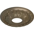 thumbnail image 3 of Ekena Millwork 11 3/8"OD x 3 5/8"ID x 1 1/8"P Leaf Ceiling Medallion (Fits Canopies up to 4 3/4"), Hand-Painted Warm Silver, 3 of 7