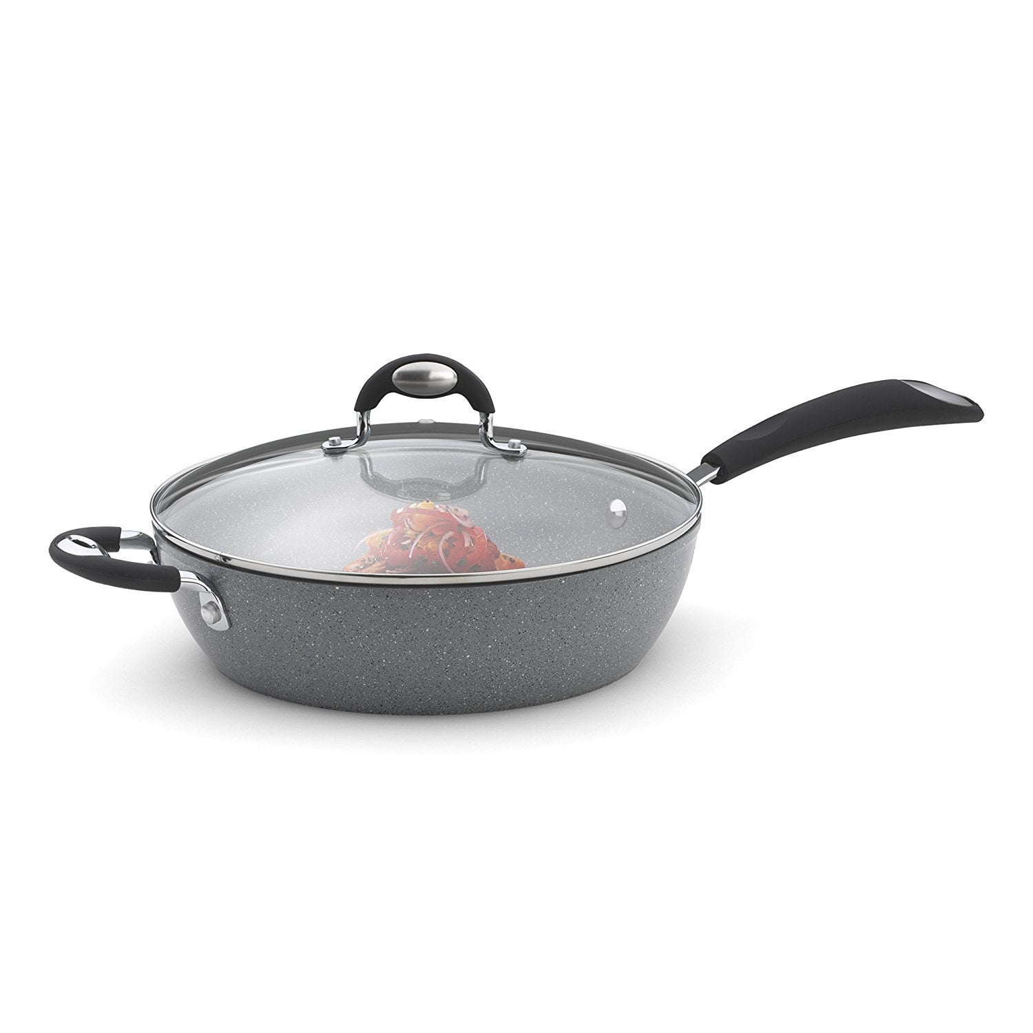 bialetti granito 11in. nonstick aluminum deep saute pan