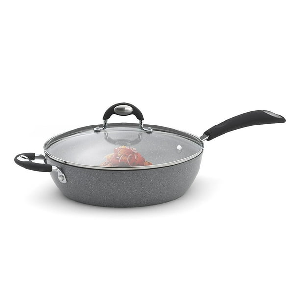 bialetti granito 11in. nonstick aluminum deep saute pan