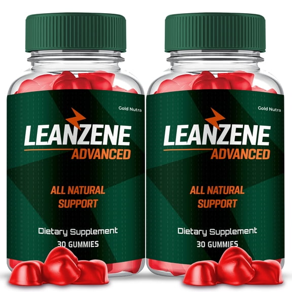 LeanZene Advanced ACV Gummies, Premium Formula Supplement, 1 Month Supply (2 Pack)