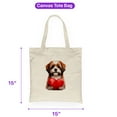 thumbnail image 5 of Happy Valentine's Day Shih Tzu Brings Love Heart Canvas Tote Bag Lion Dog Lover Gifts Reusable Shopping Grocery Bag - 02028, 5 of 5