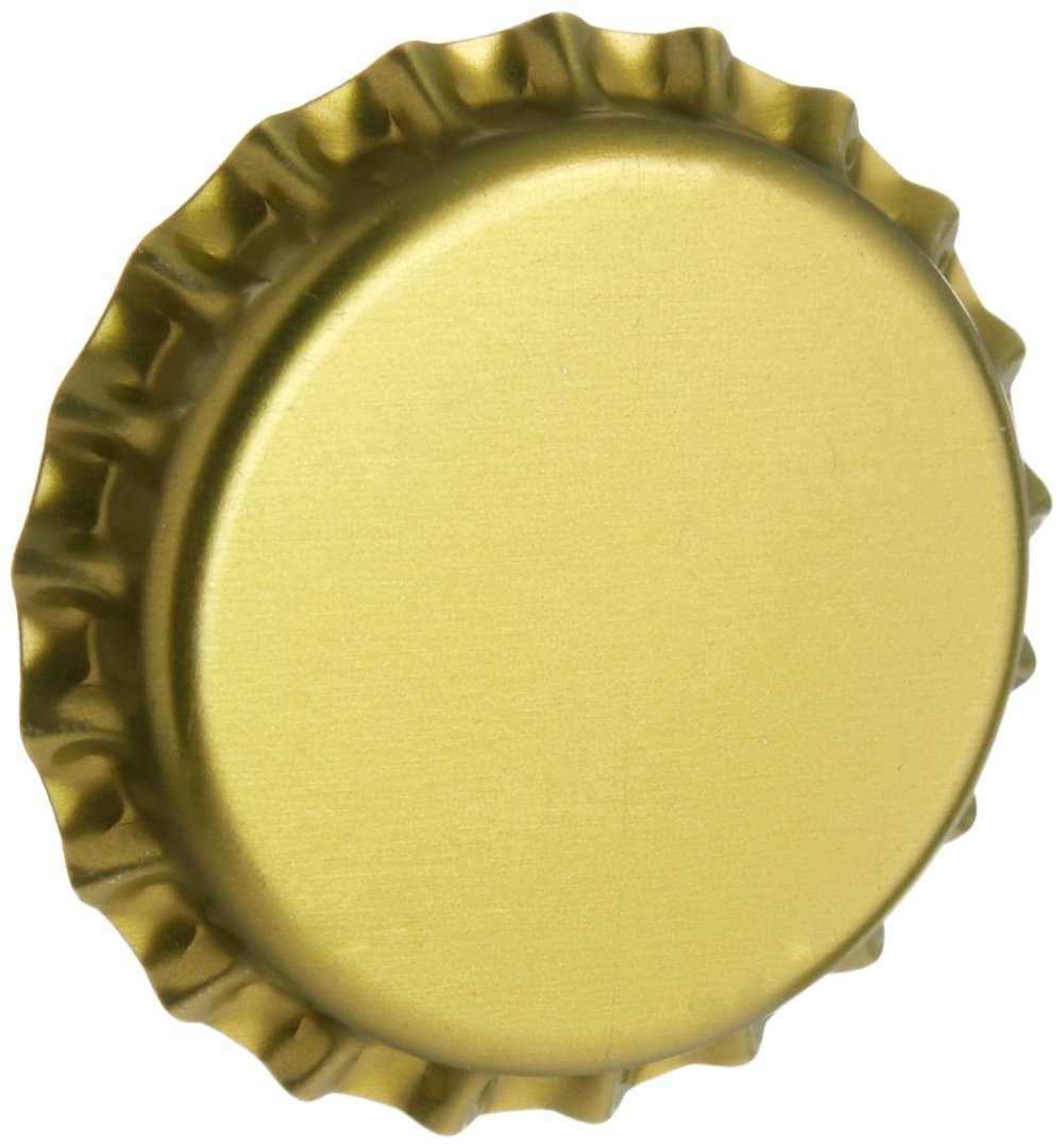 Beer Bottle Crown Caps Count Gold Oxygen Absorbing for Homebrew
