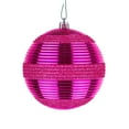 thumbnail image 4 of National Tree Company Christmas Ornaments, Pink, Swirling Glitter, Shatterproof, Set of 4, 4 of 5