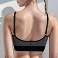 thumbnail image 5 of idosla Women's Sports Bra Sexy Open Back Padded Adjustable Strappy Yoga Bra Low Impact Crop Workout Gym Top (Grey, M), 5 of 6
