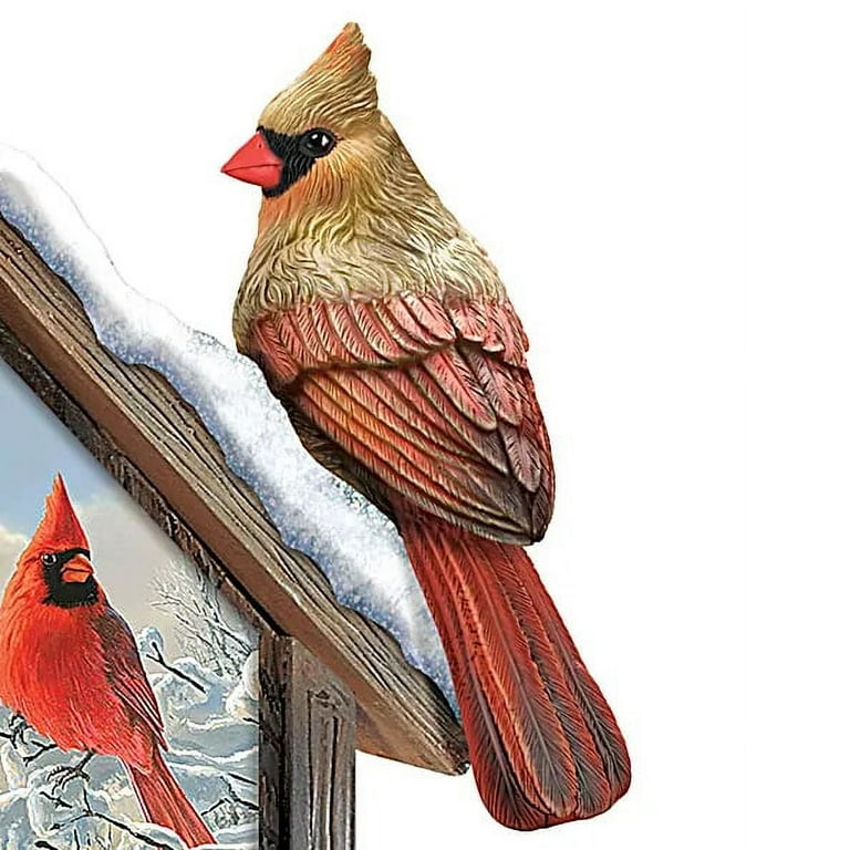 Bradford Exchange Winter's Treasures Cardinals Sculpture