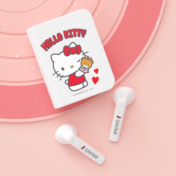 Sanrio auriculares Bluetooth Hello Kitty auriculares inalámbricos para libros Kuromi Cinnamoroll auriculares deportivos con reducción de ruido y Control táctil