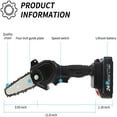 thumbnail image 2 of MesaSe Mini Chainsaw  4-Inch Electric Chainsaw Handheld Mini Pruning Shears Chainsaw for Tree Trimming Wood Cutting(2 Battery2 Chain), 2 of 7