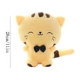 thumbnail image 3 of Mignon Grand Visage Chat Peluche Jouet Grande Poupée Poupée en Tissu pour Donner Copines Fille, 3 of 5