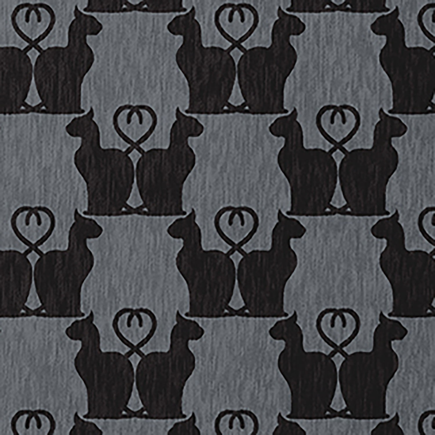 Simply Daisy Cat Clowder Steel Gray Halloween Chenille Area Rug, 3' x 5'