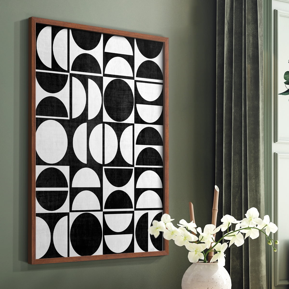 Modern Semis in Brown Solid Wood 8 x 10 Framed Print