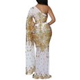 thumbnail image 3 of Vestido Nagfar Sexy con lentejuelas brillantes de un solo hombro, blanco, XXL, 3 of 6