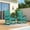 Aqua, variant on Oversized HDPE Outdoor Rocking Chair, All-Weather High Back Porch Rocker, 1-Pack, Dark Green