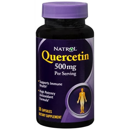 Natrol Quercetin 500 Mg Capsules Supports Immune System - 50 Ea, 2
