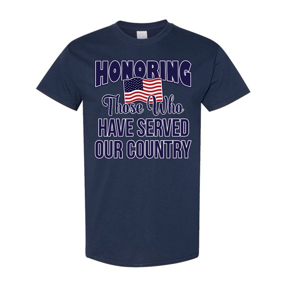 Inktastic Veterans Day Military Honoring Those Who Serve T-Shirt