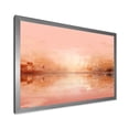 thumbnail image 2 of Designart "Evening Glow Sunset in Pink and Golden" Coastal Framed Wall Art Decor - Coastal Pink Coastal Sunset Entryway Framed Wall Art, 2 of 6