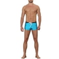 thumbnail image 2 of Lars Amadeus Men's Solid Color Elastic Waist Summer Pool Swimwear Shorts, 2 of 5