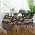 thumbnail image 3 of Yayeee Tablecloths 54" x 54" Rectangle Wrinkle Resistant Party Table Cover, Skeleton with Rainbow, 3 of 8