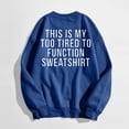 thumbnail image 4 of WEAIXIMIUNG Sweatshirts pour Femmes Mode Décontractée Couleur Unie Manches Longues Imprimé Lettre Col Rond Hoodie, 4 of 4
