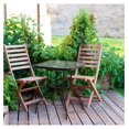thumbnail image 5 of Sunny Isles 27 Inch Outdoor Patio Bistro Dining Table Backyard Squared Furniture with Tempered Glass , Black, 5 of 7