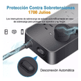thumbnail image 3 of Regleta cargador Multicontactos BLOOSOM 8 Salidas 3 USB 1 Tipo C, 3 of 5