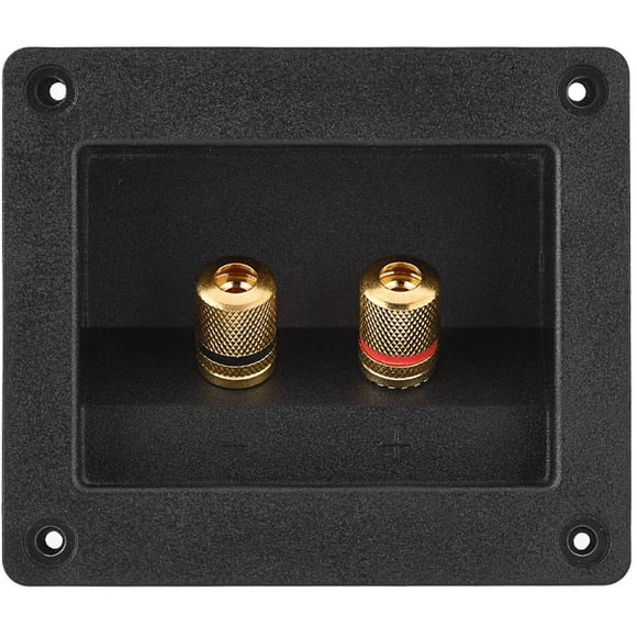 Terminal Connector for Speaker Terminal Box Acoustic Components for HiFi Speaker 2 Copper Binding Post Terminal Cable
