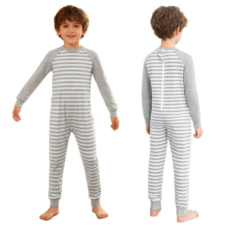Aiihoo Special Needs Adaptive Clothing Anti-Strip Romper Basic Playsuit Casual Overalls Autism Sensory Jumpsuit Grey 16