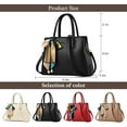 thumbnail image 5 of Handbags for Women Shoulder Bags Soft PU Leather Crossbody Bag Multi-Pocket Tote Bags and Purses, 5 of 7