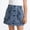 Blue, variant on Floleo Girls' Ruffle Trim Denim Mini Skirt High-Waisted Button-Front A-Line Skirt for Kids Casual School Everyday and Summer Wear(Blue,11 Years)