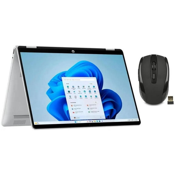 HP OmniBook 5 Flip 2-in-1 14" FHD Touch Screen Laptop |Intel Core 7 150U|Intel Graphics| Copilot |Backlit| Silver | 16GB RAM DDR5 | 512GB SSD |Windows 11 Home |Bundle with Wireless Mouse