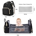 thumbnail image 5 of 3 in 1 Diaper Bag Backpack with Changing Station, Waterproof Baby Bag with Auto Foldable Crib, 5 of 5