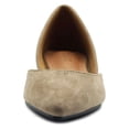 thumbnail image 3 of Ollio Women's Shoes Faux Suede Slip On Comfort Light Pointed Toe Ballet Flat ZM1710F, 3 of 6