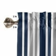 thumbnail image 5 of Stripe Window Valances for Kitchen, Gray Blue Contrast Abstract Minimalist Rod Pocket Valances Windows Treatments Curtains for Living Room Bathroom Bedroom Decoration 60" x 18", 5 of 8