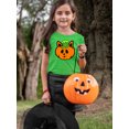 thumbnail image 2 of Cat Pumpkin Pin T-Shirt Toddler -Rose Khan Designs,  2 Toddler, 2 of 4