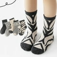 thumbnail image 6 of Esaierr Kids Toddler Cotton Socks for Boys Girls Mid-Tube Socks Athletic Baby Socks Non Slip Bottom Cute Cartoon Kids Socks 5 Pairs for 1-12Y, 6 of 8