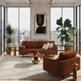 thumbnail image 4 of Pemberly Row Modern / Contemporary Performance Velvet Sofa in Orange, 4 of 5