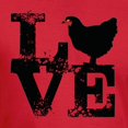 thumbnail image 3 of CafePress - I Love Chicken T Shirt, Chicken Lover T Shirt Men - Men's Fitted T-Shirt, 3 of 4