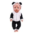thumbnail image 5 of A-Waroom 18" Doll Clothes Set Includes Plush Hoodie Outfit and Pants Cute Animales Pajamas for 43 CM Doll, 5 of 6