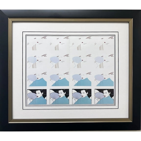 Patrick Nagel "Grunwald Center for Graphic Arts" CUSTOM FRAMED Art Generic