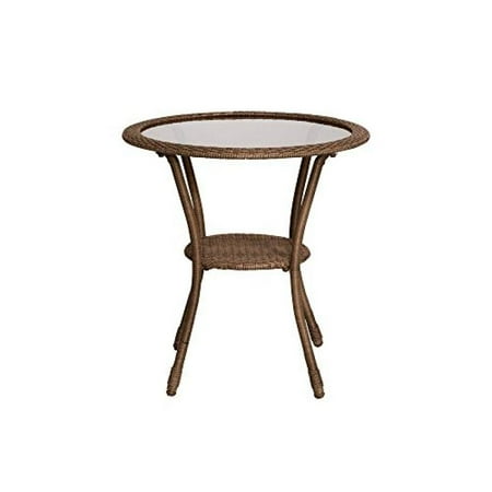 Spring Haven Brown All Weather Wicker Patio Bistro Table