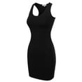 thumbnail image 7 of MixMatchy Women's Fitted Sleeveless Sexy Bodycon Round Neck Mini Dress, 7 of 7