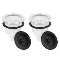 Hytrove Drain Basket Strainer for Sink Hair Salon Sink Drain Strainer Kit Stainless Steel 2 Sets