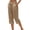 BB29_Khaki, variant on Capris for Women Drawstring Elastic Waist Straight Leg Cropped Pants Summer Casual Loose Fit Beach Slacks with Pockets Khaki XL