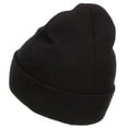 thumbnail image 2 of Mini Sailboat Embroidered Long Beanie - Black OSFM, 2 of 5