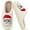Santa Claus, variant on BERANMEY Christmas Reindeer Slippers for Womens Mens Plush Warm Santa Claus Slippers Fuzzy House Slippers Christmas Gifts For Girls Women Girlfriend