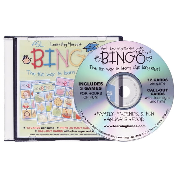 Learning Hands ASL Bingo- CD-Rom