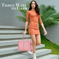 thumbnail image 6 of Canvas Tote Bag for Women,Tote Bag with Zipper,Everything Tote Bag Purse Travel Tote Bag with Compartment, 6 of 6