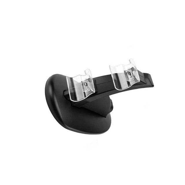 Monstrate Controlador Dock LED Dual USB Soporte de estación de carga Cuna para Pro Slim Videojuegos y accesorios negro