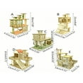 thumbnail image 2 of Dosaele Hamster Wooden Villa Hideout Multi-Story House With Ladder Climbing Toy For Chipmunk Rat, 2 of 7
