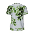 thumbnail image 5 of Wukai Watercolor Green Leaves Print Men's Short-Sleeved Mesh T-Shirt,Quick-Dry Short Sleeve Workout T-Shirt-Medium, 5 of 8